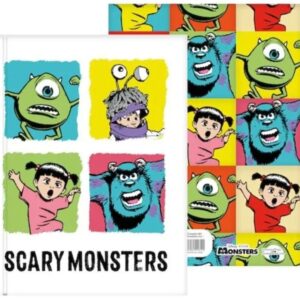 CARPETA CARTONE N3 2 TAPAS MONSTER INC BLANCO