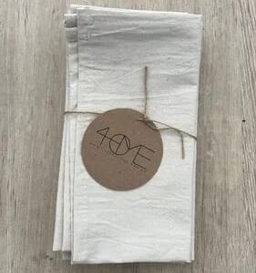 SET X4 SERVILLETAS 40X40CM color hueso