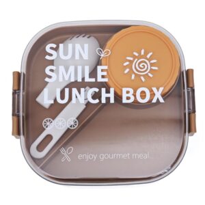 LUNCHERA CUADRADA DOS PISOS CON SEPARADOR